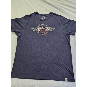 Vtg Legacy Casual Apparel Gray Short Sleeve T-Shirt With Graphic Print Size L